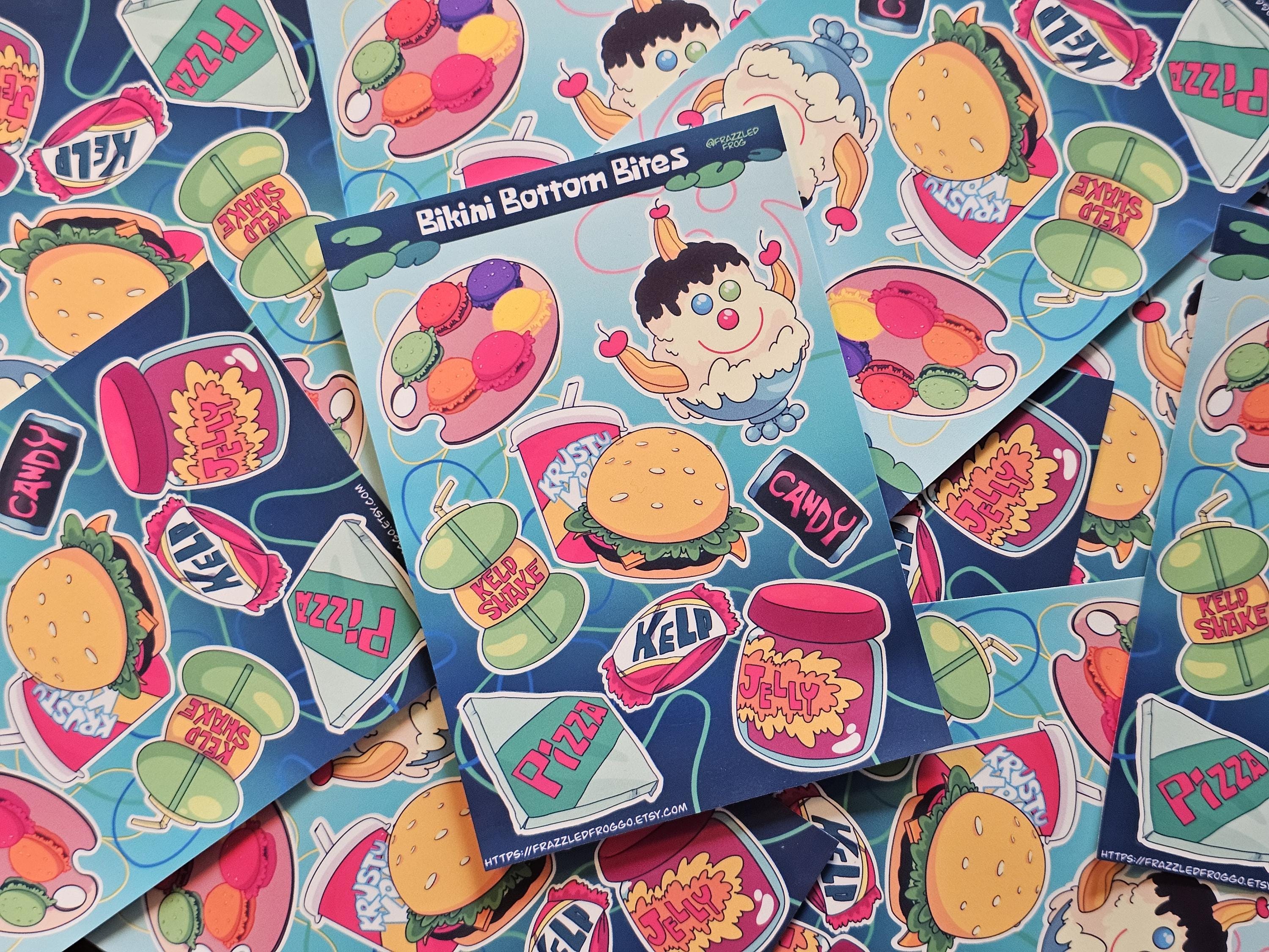Bikini Bottom Bites Sticker Sheet - Etsy