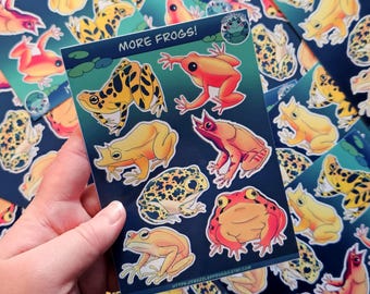 More Frogs! Sticker Sheet