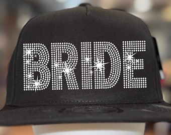 Braut Strass Snapback Hat: Glitzernde Junggesellinnenabschied Cap