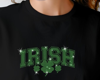 Camiseta irlandesa con pedrería: una camiseta brillante para el Día de San Patricio.