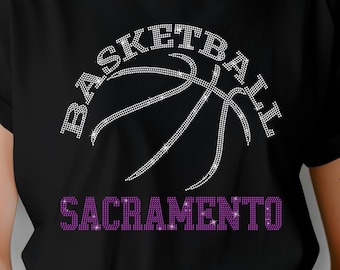 Sacramento Basketball Rhinestone Fan Shirt: Game Day Tee