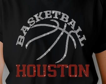 Houston Basketball Rhinestone Fan Shirt - Game Day Tee
