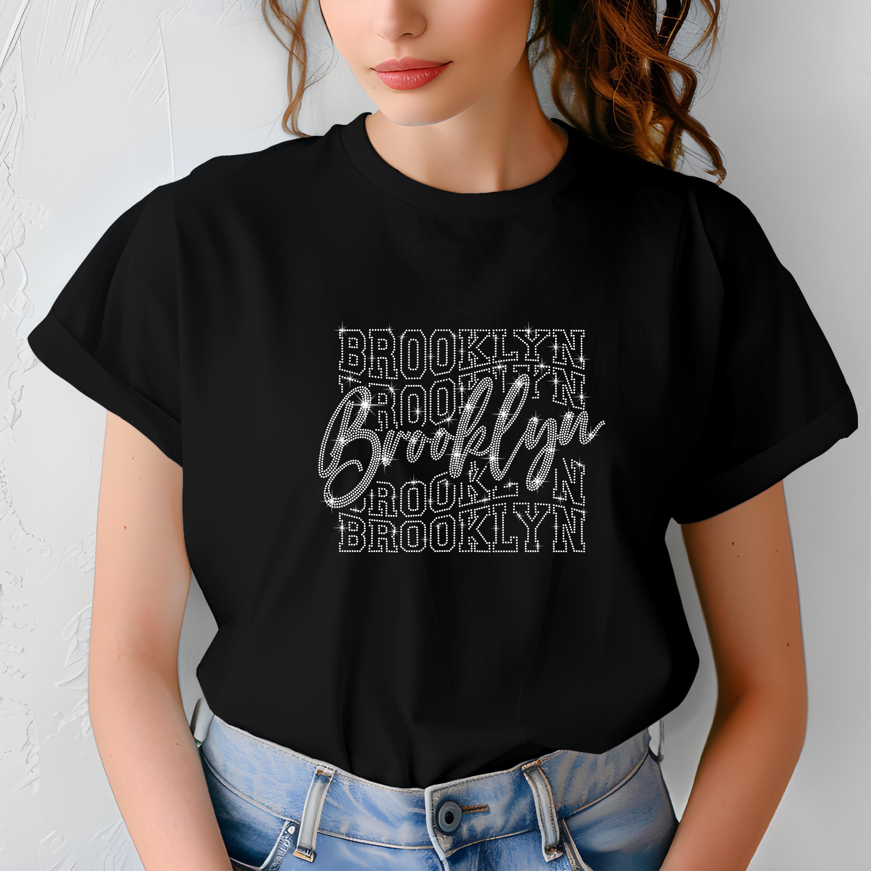 Brooklyn Rhinestone Football T-shirt: Sparkly Game Day Tee - Etsy