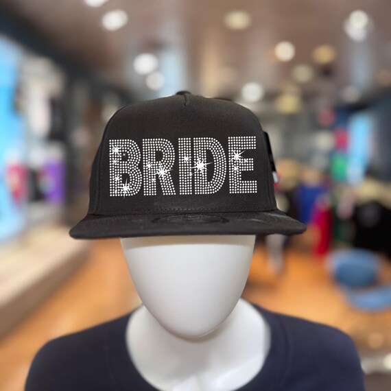 Wedding Bling Hats-Bridal Bling Hats-Bachlorette Cowboy Hat With Rhinestone Fringe,black Cowboy Hat, White  main image 2