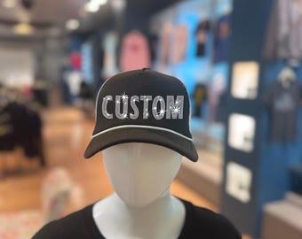 Boné Trucker com Strass Personalizado: Boné Personalizado com Brilho