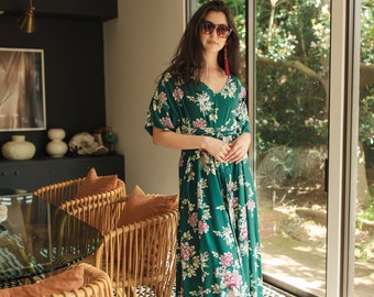 Tea Garden Maxi Wrap Dress