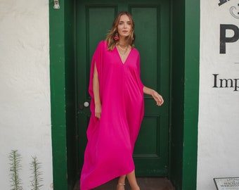 Magenta Caftan Kaftan Dress