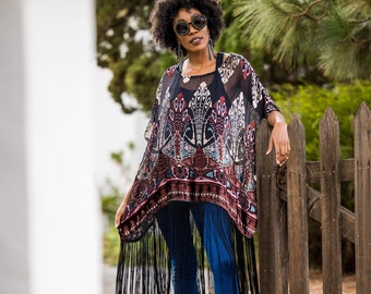 Empire Fringe Scarf Tunic