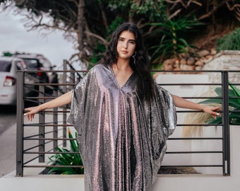 sequin caftan dress