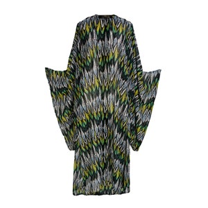Macaw Verde Feather Kimono image 9