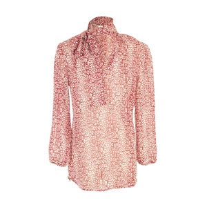 Brick Leopard Tie Blouse image 8