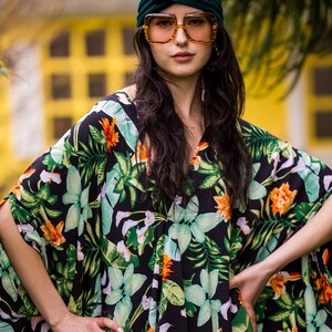 Midnight Jungle Caftan Kaftan Dress image 5