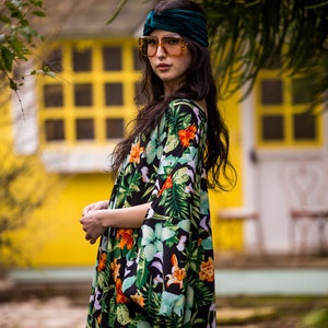 Midnight Jungle Caftan Kaftan Dress image 7