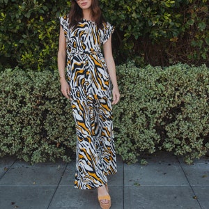 Saffron Zebra Tunic & Palazzo Set image 2