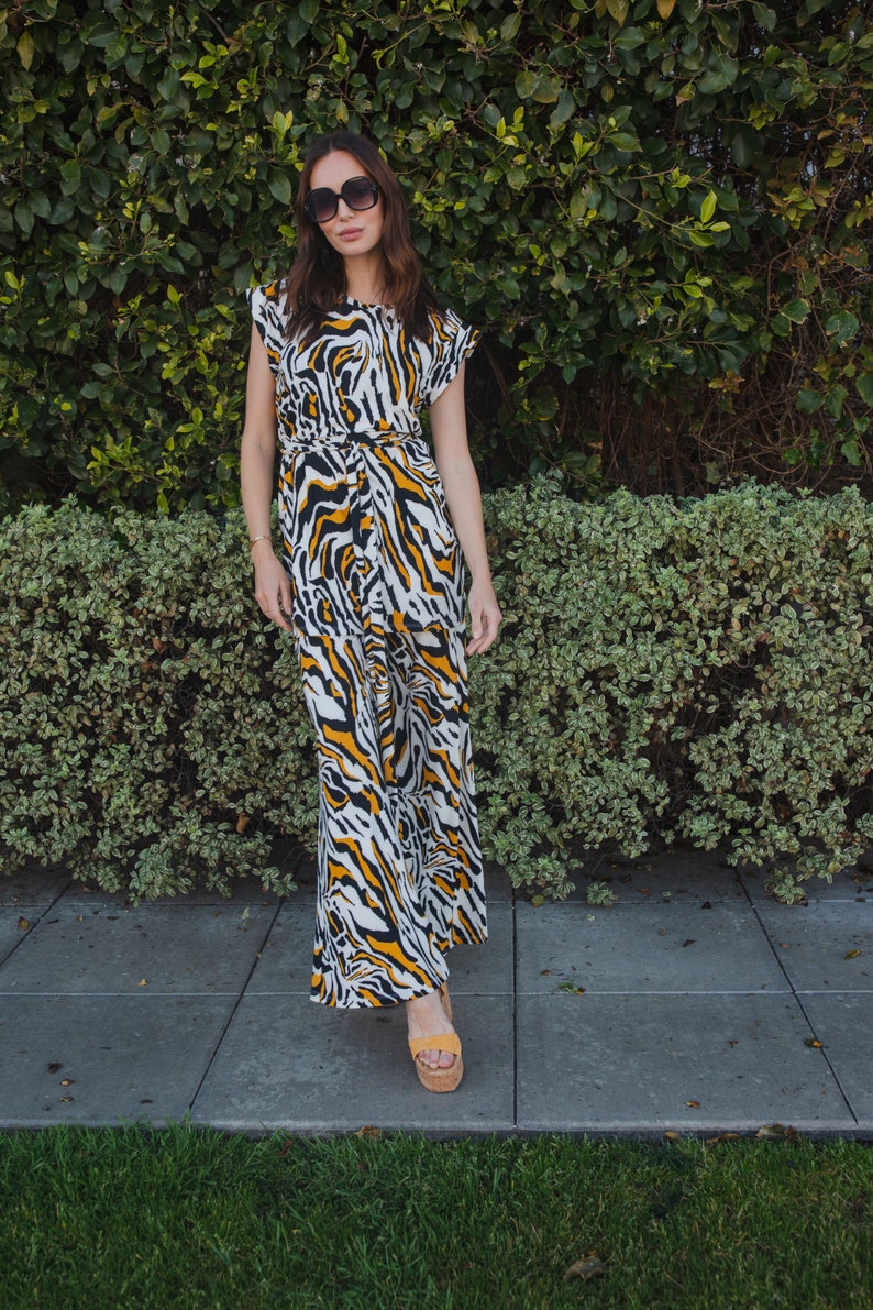 Saffron Zebra Tunic & Palazzo Set image 2