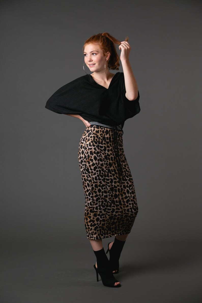 Cheetah Pencil Skirt image 2