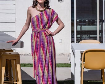 bardot audrey one shoulder dress Bardot Audrey One Shoulder Top in Pop Pink