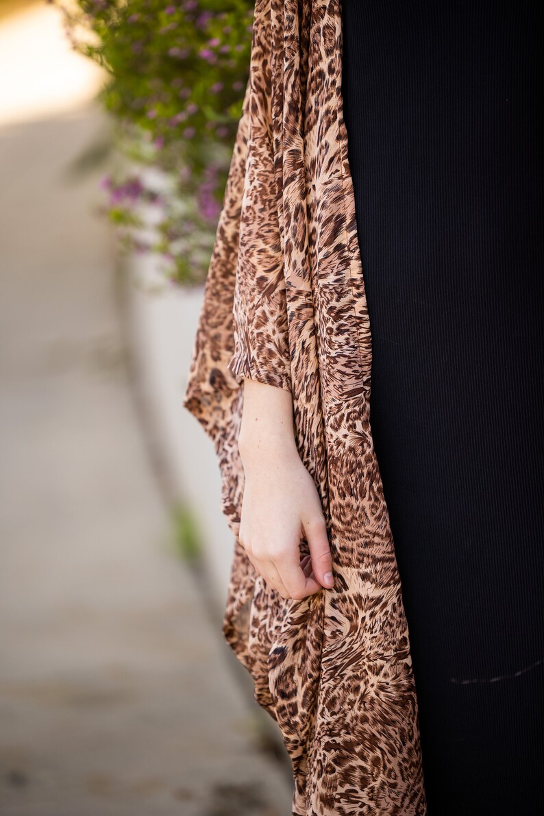 Lena Leopard Kimono