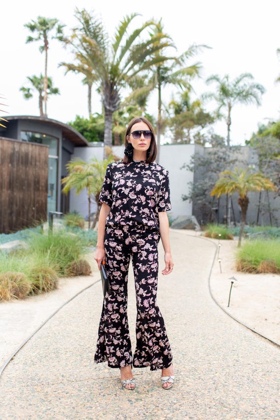 Mareesa Trousers in Paisley Blooms - Etsy