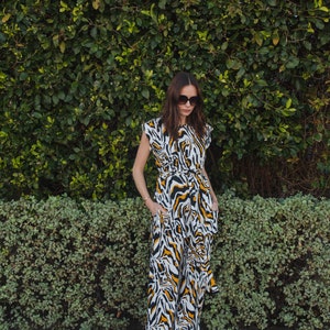 Saffron Zebra Tunic & Palazzo Set image 4