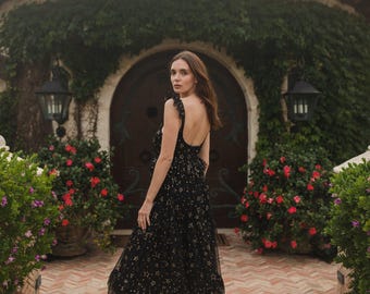 Midnight Sky Tulle Maxi Dress