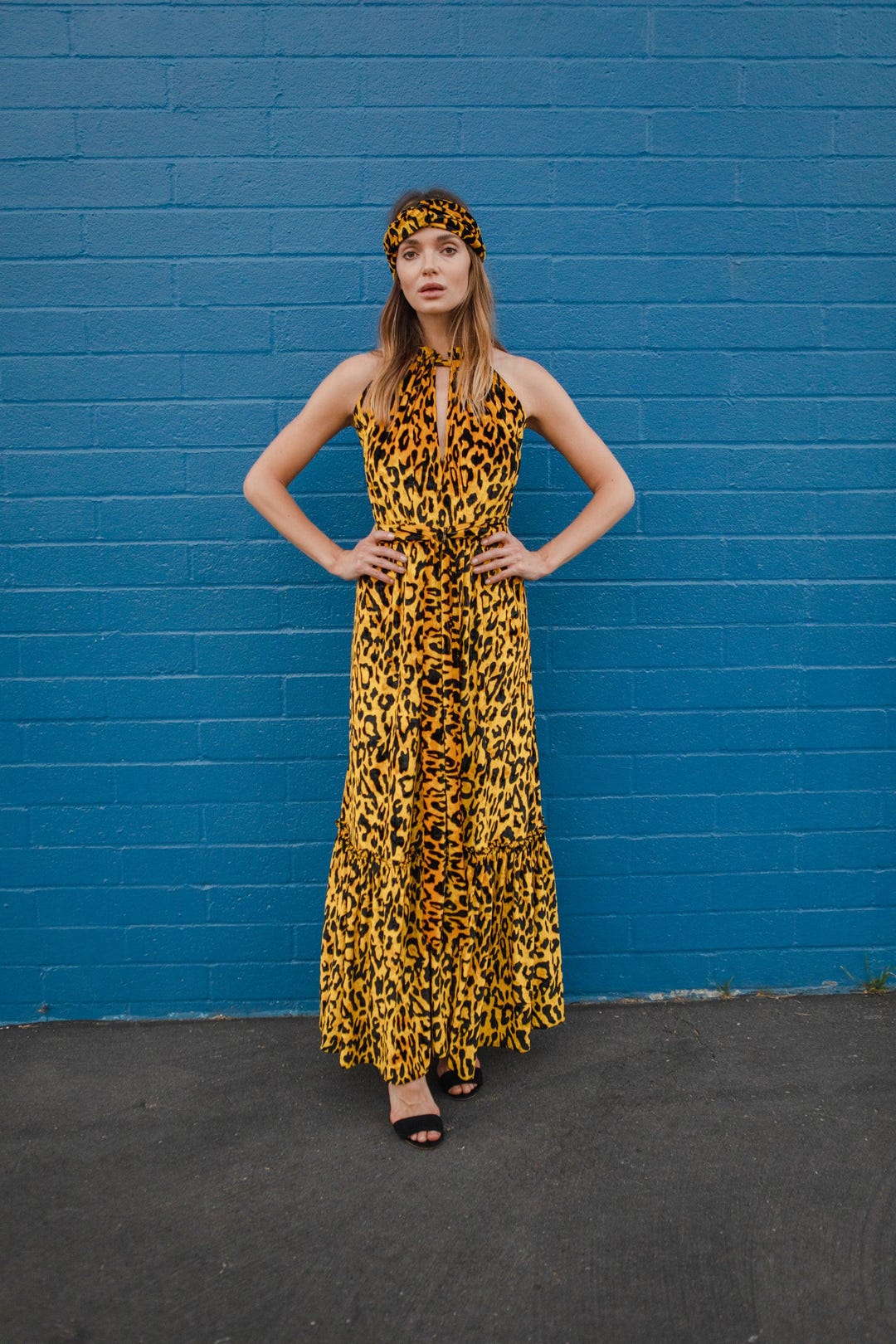 Vanina Diamond Slim Sleeveless Maxi Dress