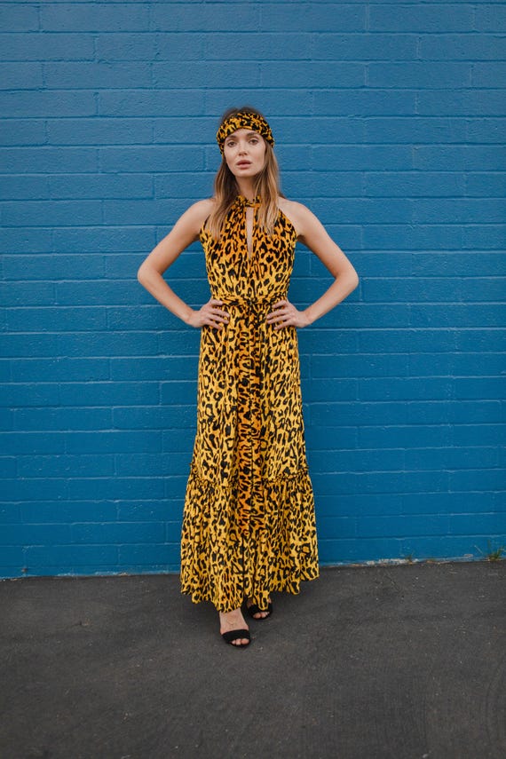 Vanya Gold Maxi Dress - Etsy Ireland
