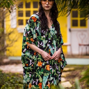 Midnight Jungle Caftan Kaftan Dress image 6