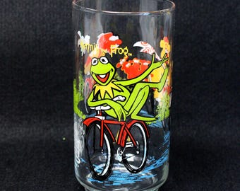 Vintage 1981 Muppets McDonald's Glass Tumbler - Muppet Caper