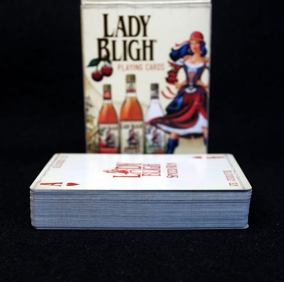 Lady Bligh Spiced Rum Themed Open Deck of Playing Cards - Etsy Lady Bligh Spiced Rum Themed Open Deck of Playing Cards - Etsy