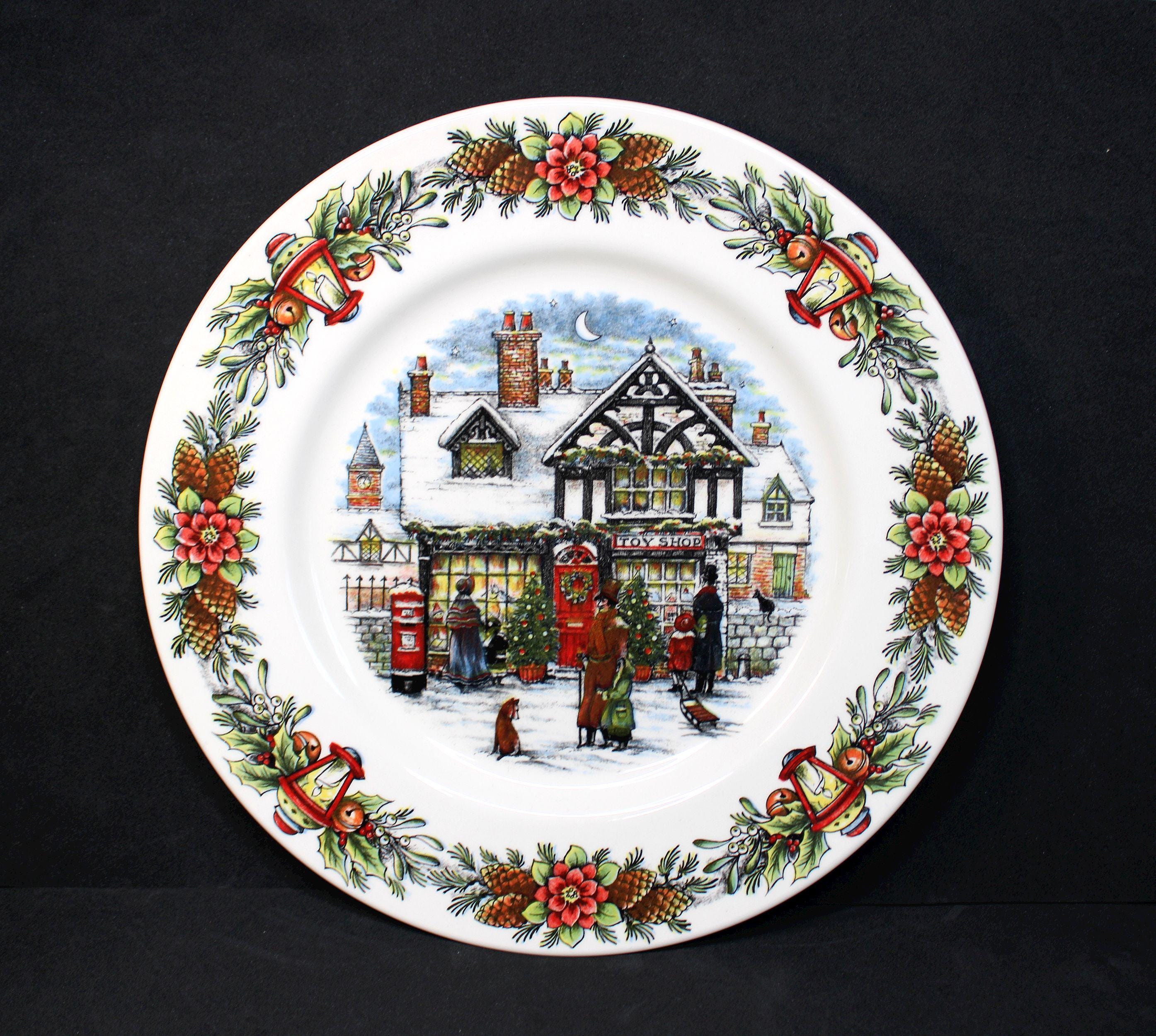 ROYAL STAFFORD Set Of 4 Christmas Scene Village 11