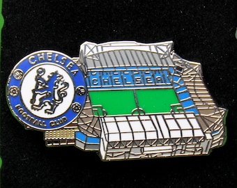 Chelsea FC Stamford Bridge Football Stadium Metal Collectors Pin Badge