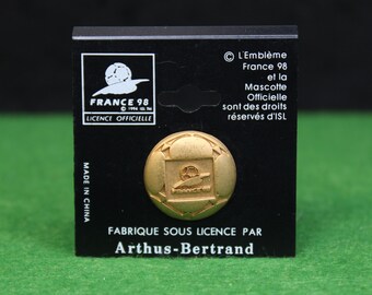Vintage 1998 FIFA World Cup Pin Badge, Arthus Bertrand, Official Licensed Product