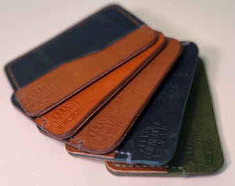 The Trailhand ~ Minimalist 3 Pocket Full Grain Leather Wallet