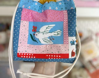 Japanese Rice Bag | Garden Jubilee (Toadstools & Dove)