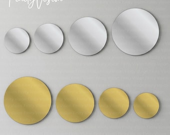 Gold Mirror Wall Stickers, Modern Home Decoration, Self-Adhesive Decorative Wall Art And DIY Accent Panels,