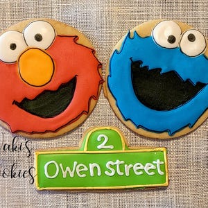 Sesame street cookies
