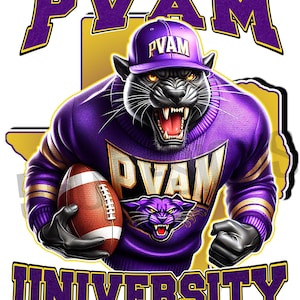 Prairie View A&M png, 300dpi, sublimation, Panthers