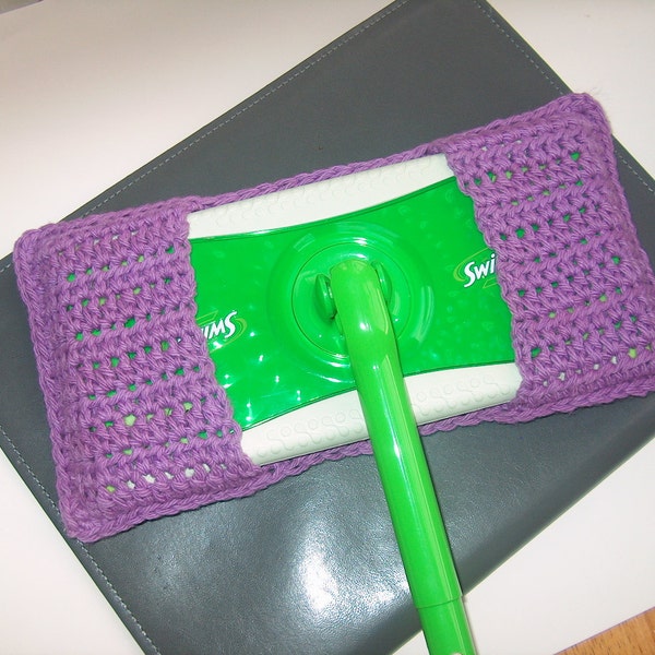 Plum Purple Cotton Dust Mop Cover