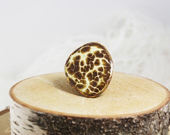 Animal Ceramic Statement Gem Ring