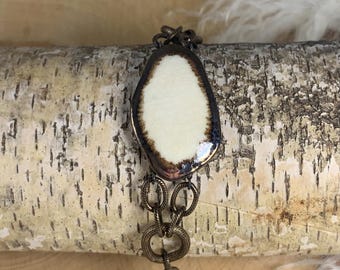 Bone Ceramic Gem Bracelet