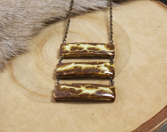 Sandy Long Ceramic Necklace