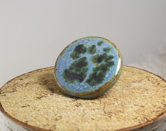 Skyview Ceramic Circle Statement Ring