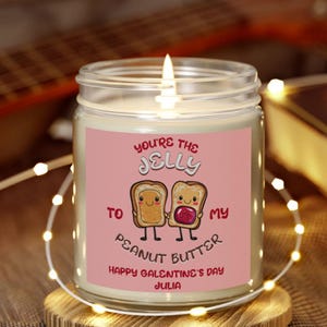 Galentijnsdag kaars cadeau | Witte glazen pot van 9 oz | Feestbedankje voor Gal Pal | Vriendschapsviering | Geparfumeerde sojawas | BFF-token