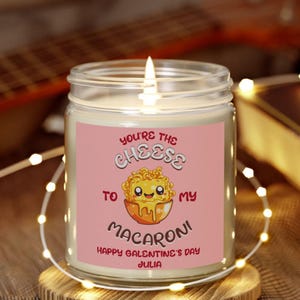 Vela de regalo para el Día de San Valentín / Frasco de vidrio blanco de 9 oz / Recuerdo de fiesta para amigas / Celebración de la amistad / Cera de soja perfumada / Símbolo de mejor amiga
