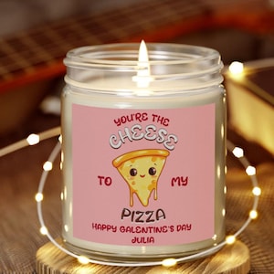 Galentijnsdag kaars cadeau | Witte glazen pot van 9 oz | Feestbedankje voor Gal Pal | Vriendschapsviering | Geparfumeerde sojawas | BFF-token