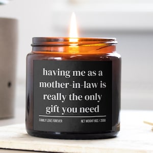 Son in Law Candle From Mother in Law Having Me As A Mother in Law Candle Funny Gift for Christmas Birthday Engagement and Wedding