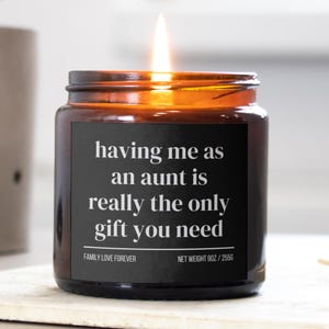 Nephew Birthday Gift From Aunt Having Me As An Aunt Candle Funny Nephew Father&#39;s Day Gift Christmas Gift for Nephew
