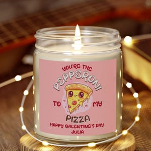 Vela de regalo para el Día de San Valentín / Frasco de vidrio blanco de 9 oz / Recuerdo de fiesta para amigas / Celebración de la amistad / Cera de soja perfumada / Símbolo de mejor amiga