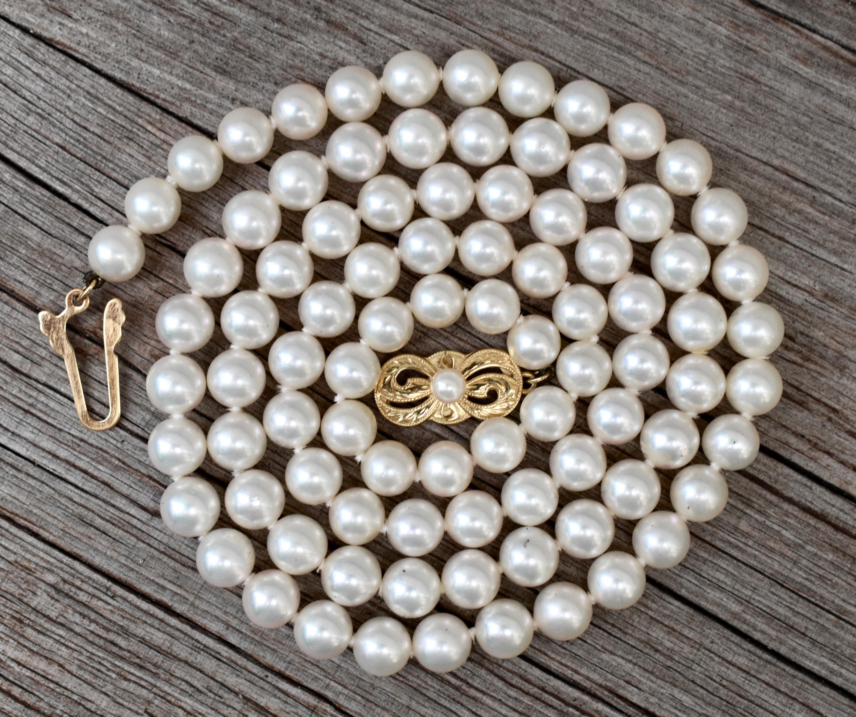 Mikimoto Pearl Clasp - Etsy